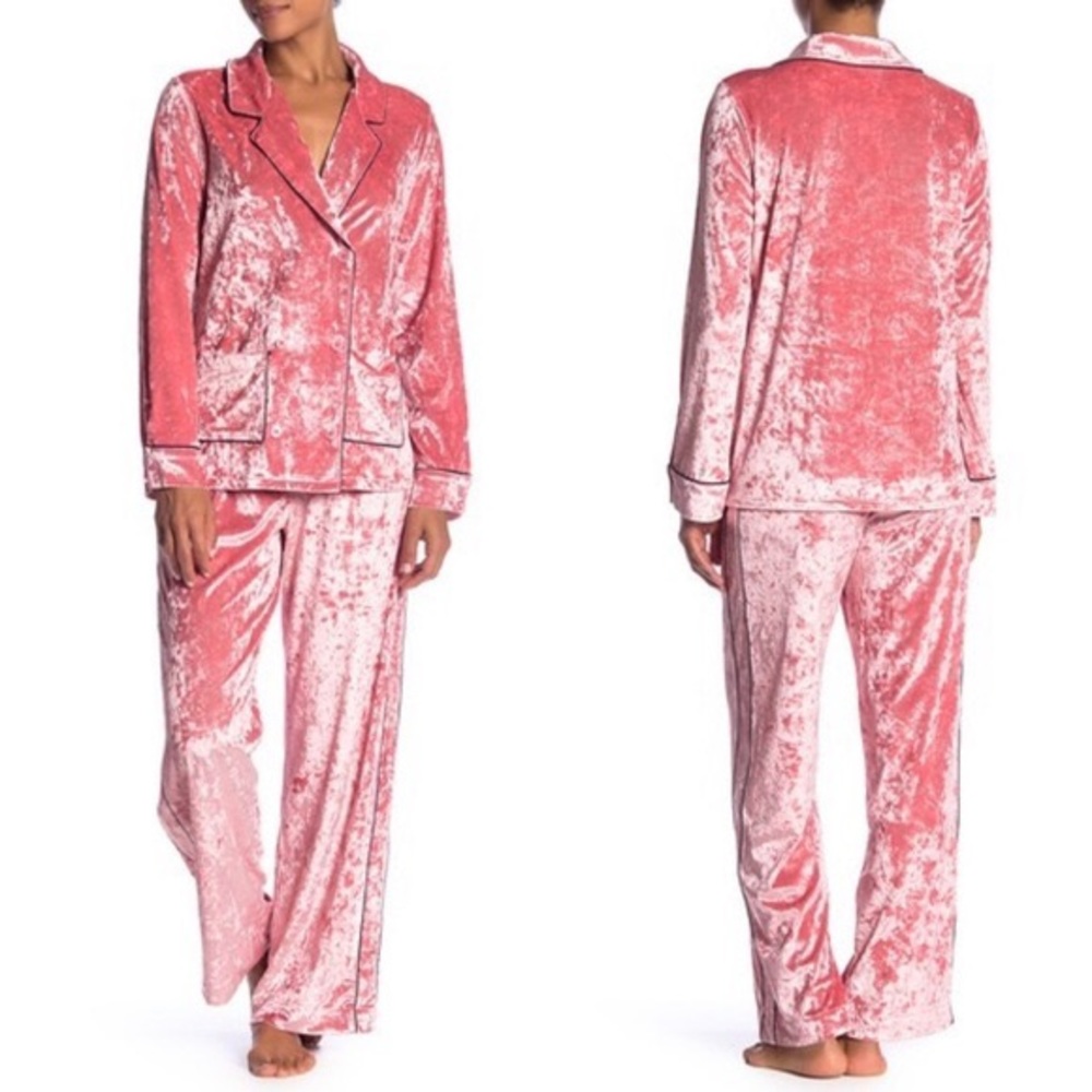 SHIMERA Velvet Pink Pajama Set